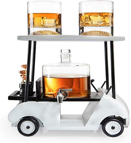 Golf Decanter Whiskey Decanter And Whiskey Glasses